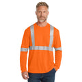 CornerStone CS401LS ANSI Class 2 Long Sleeve Safety T-Shirt | Custom Logo Print