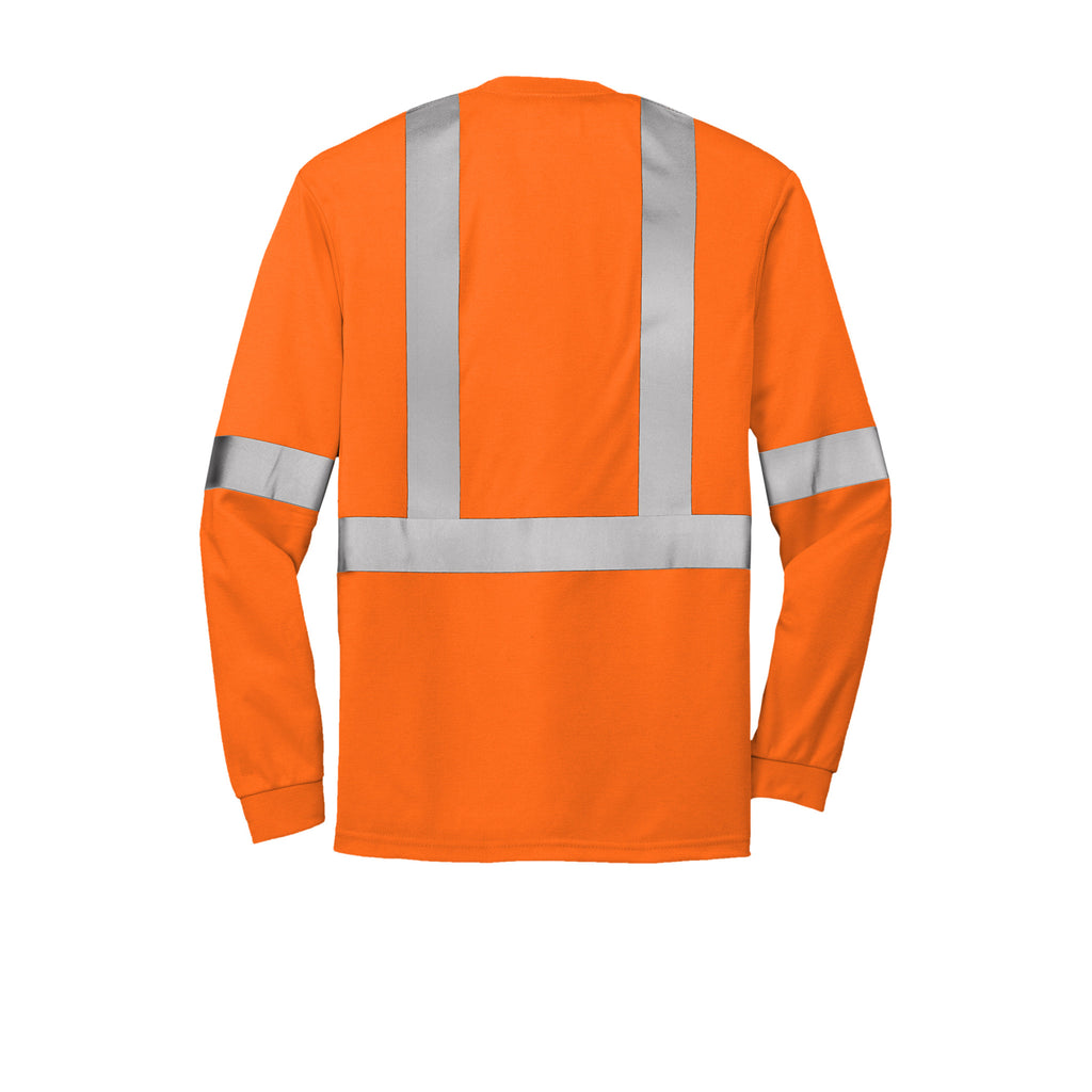 CornerStone CS401LS ANSI Class 2 Long Sleeve Safety T-Shirt | Custom Logo Print