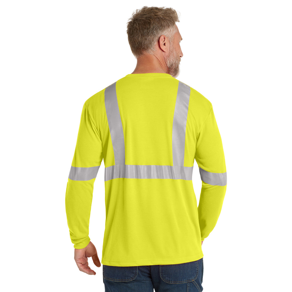 CornerStone CS401LS ANSI Class 2 Long Sleeve Safety T-Shirt | Custom Logo Print
