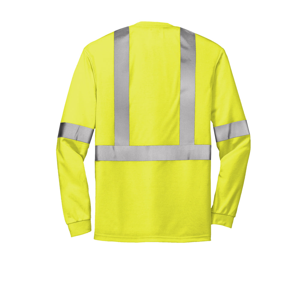 CornerStone CS401LS ANSI Class 2 Long Sleeve Safety T-Shirt | Custom Logo Print