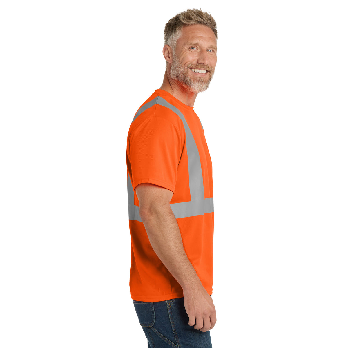 CornerStone CS200 ANSI 107 Class 2 High-Visibility Mesh T-Shirt | Custom DTF Print