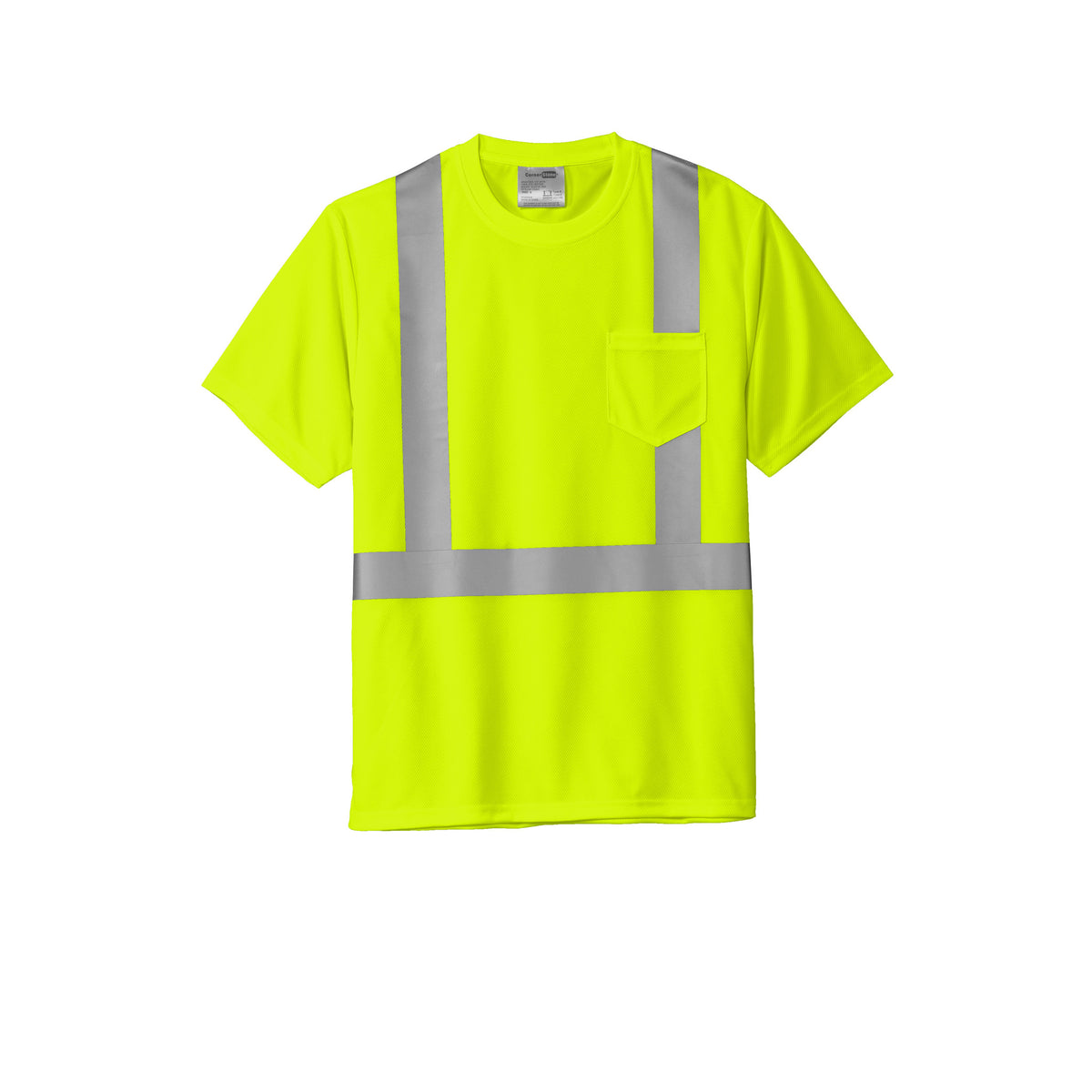 CornerStone CS200 ANSI 107 Class 2 High-Visibility Mesh T-Shirt | Custom DTF Print