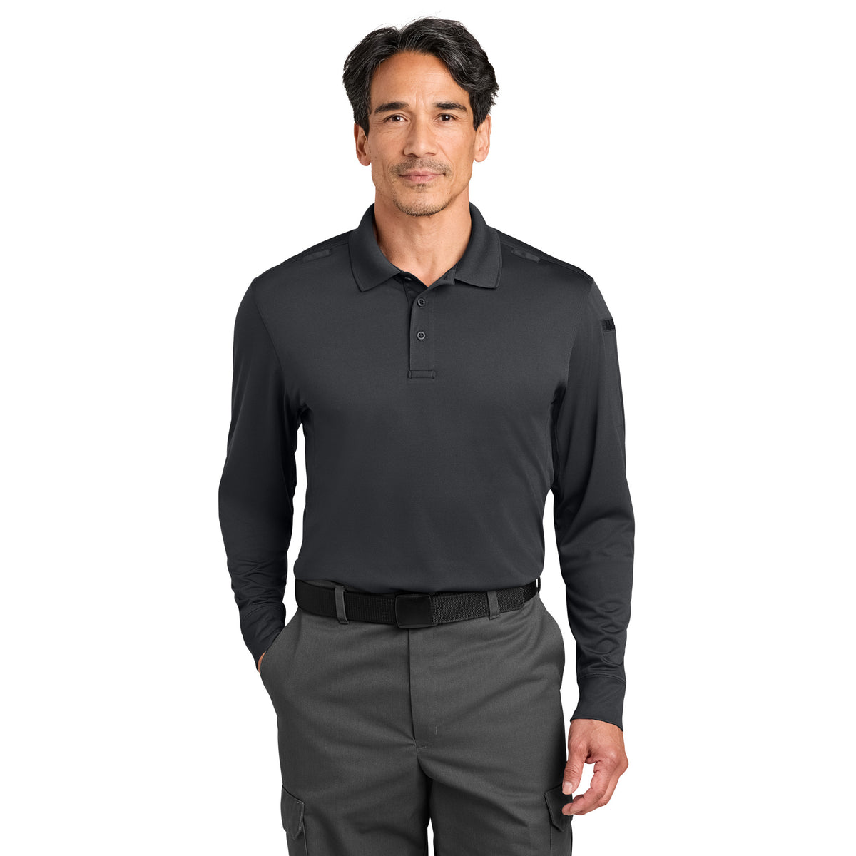 CornerStone CS452LS Workwear Pro Tactical Long Sleeve Polo | Custom Logo Print