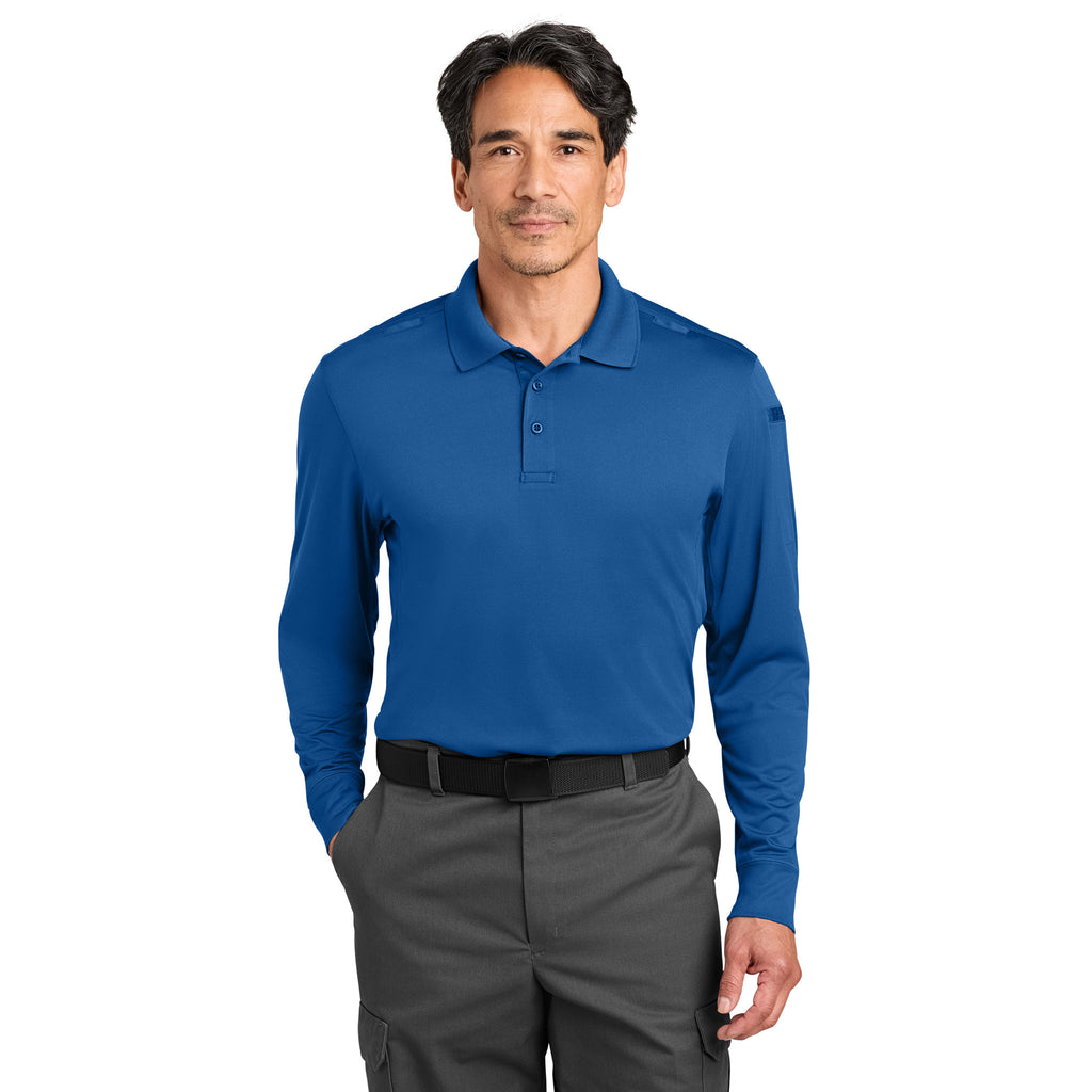 CornerStone CS452LS Workwear Pro Tactical Long Sleeve Polo | Custom Logo Print