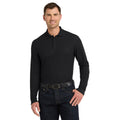 Port Authority K100LS Core Classic Long Sleeve Pique Polo | Custom Logo Print