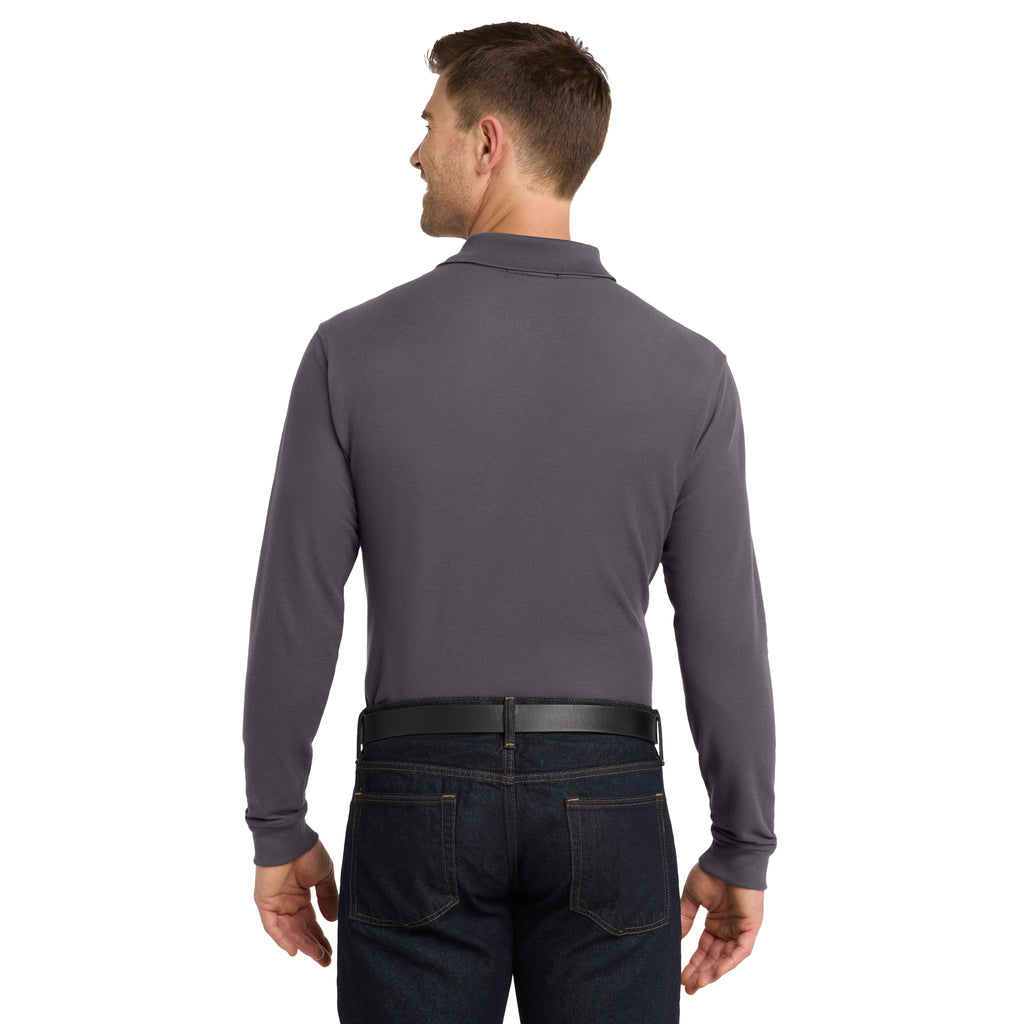 Port Authority K100LS Core Classic Long Sleeve Pique Polo | Custom Logo Print