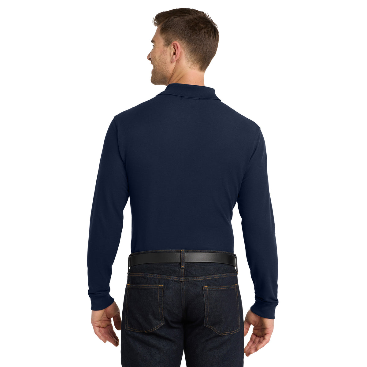 Port Authority K100LS Core Classic Long Sleeve Pique Polo | Custom Logo Print
