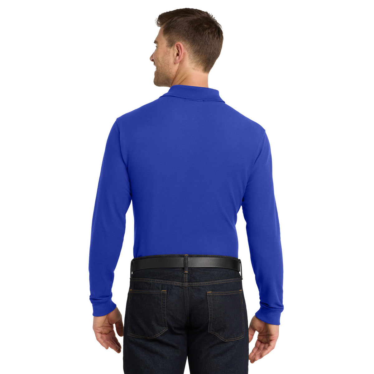 Port Authority K100LS Core Classic Long Sleeve Pique Polo | Custom Logo Print