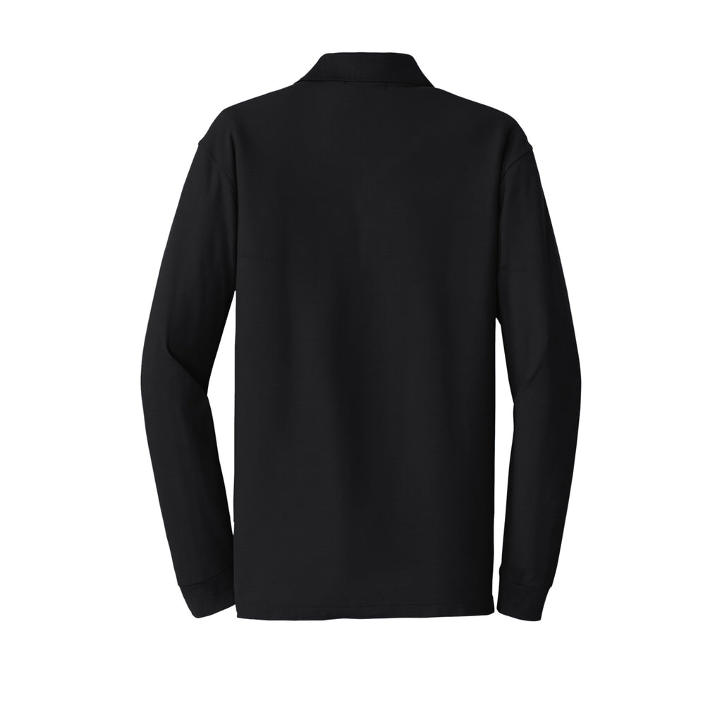 Port Authority K100LS Core Classic Long Sleeve Pique Polo | Custom Logo Print