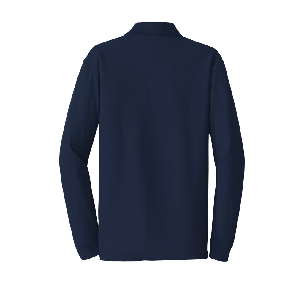 Port Authority K100LS Core Classic Long Sleeve Pique Polo | Custom Logo Print