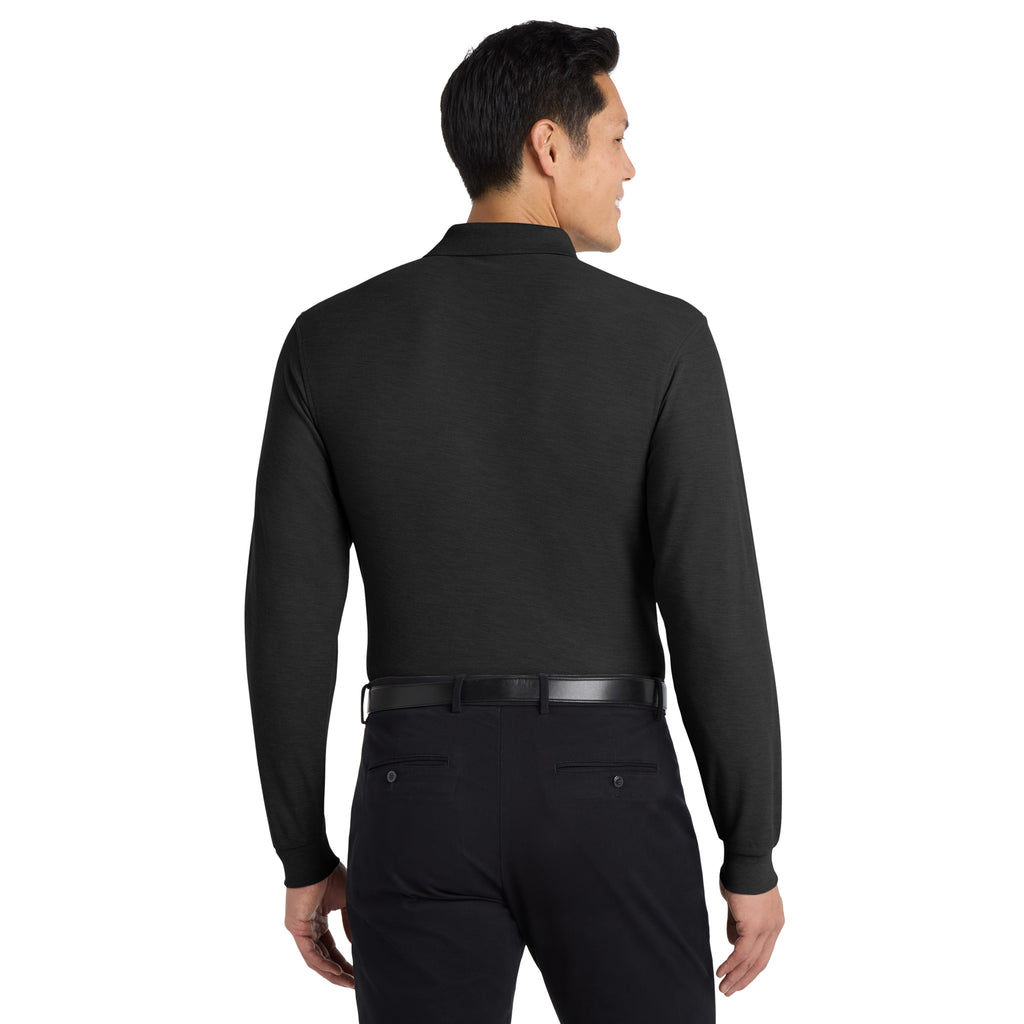 Port Authority K500LS Silk Touch Long Sleeve Polo | Custom Logo Print