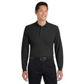 Port Authority K500LS Silk Touch Long Sleeve Polo | Custom Logo Print