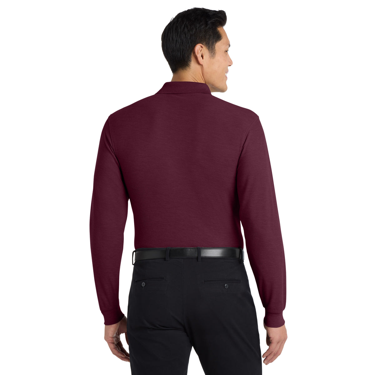 Port Authority K500LS Silk Touch Long Sleeve Polo | Custom Logo Print