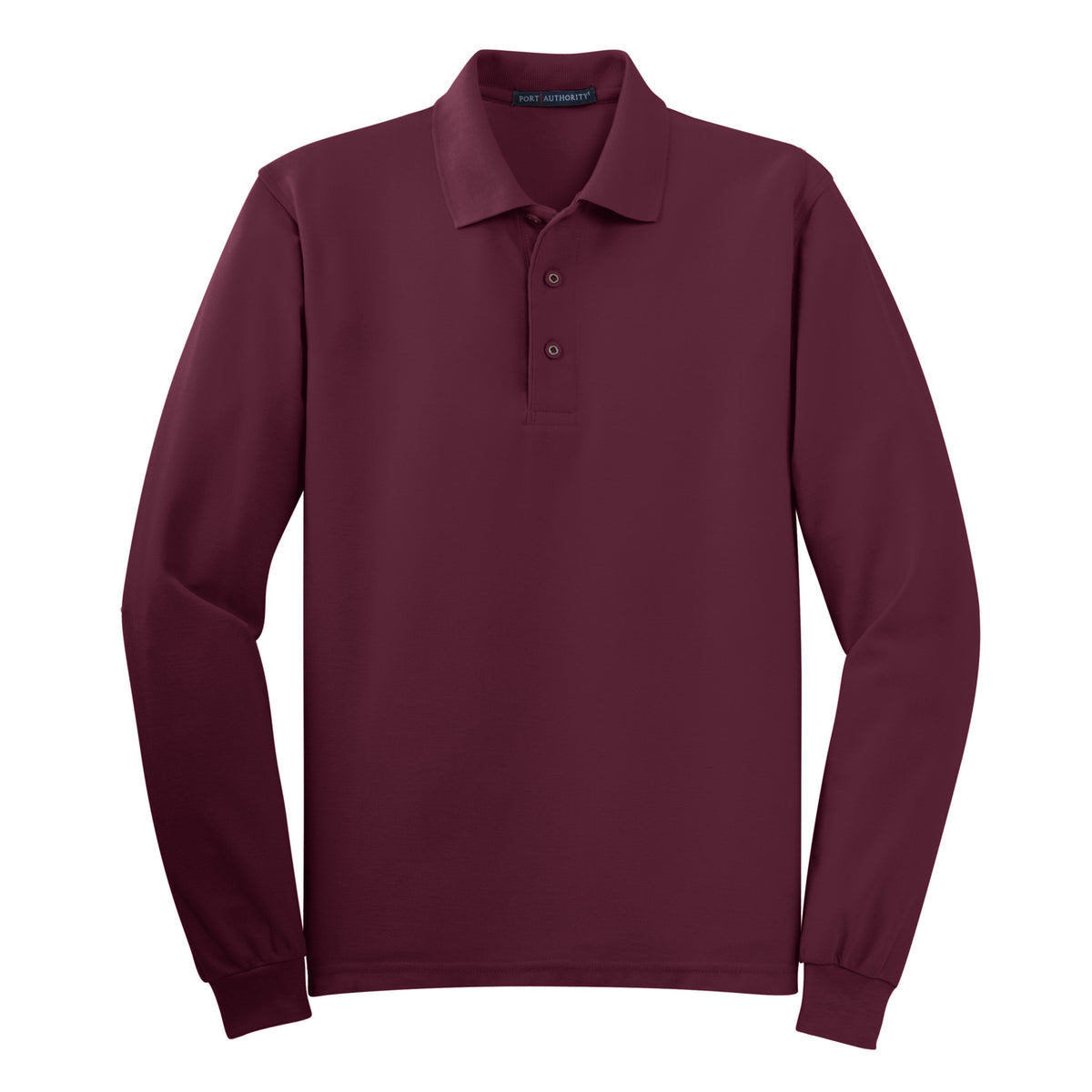 Port Authority K500LS Silk Touch Long Sleeve Polo | Custom Logo Print