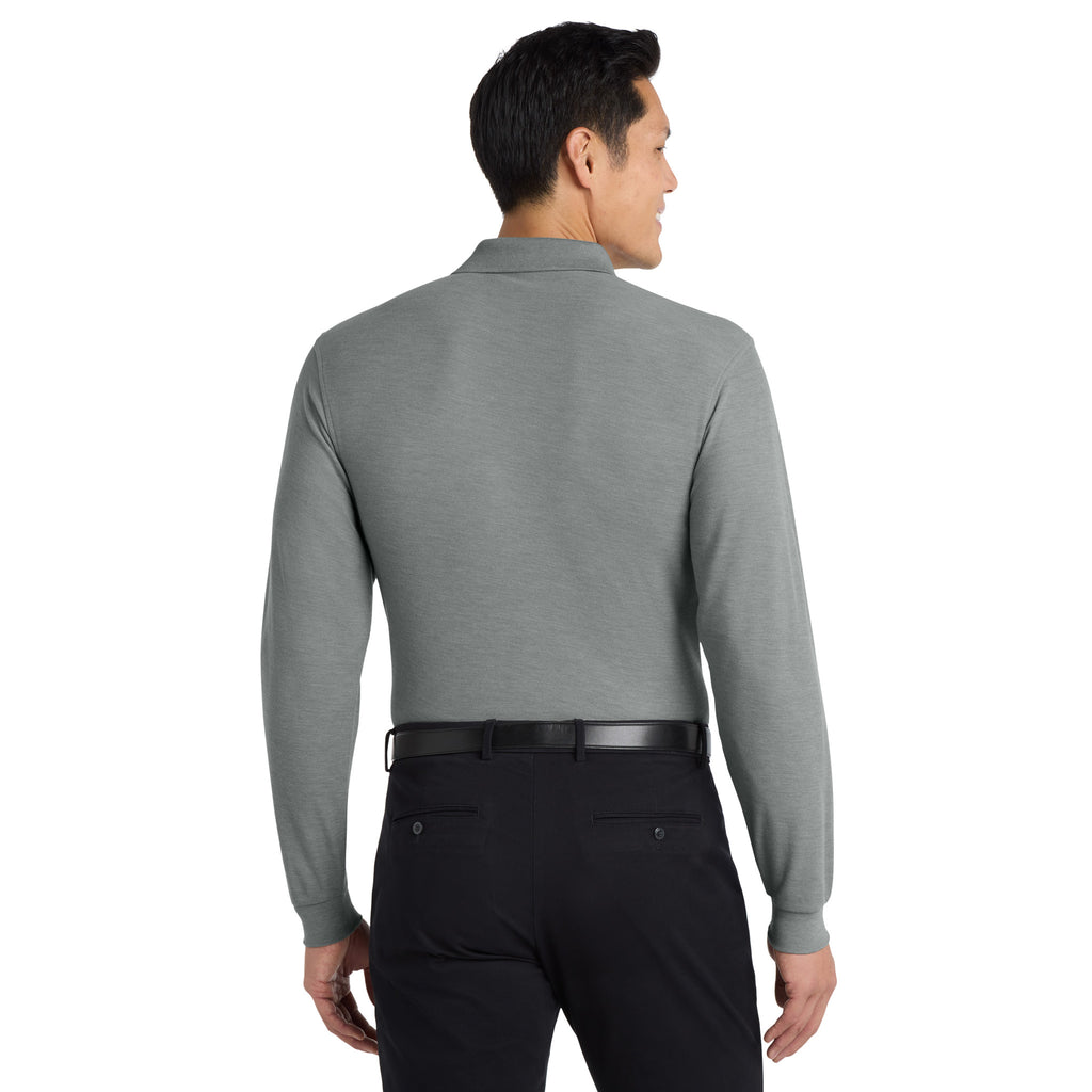 Port Authority K500LS Silk Touch Long Sleeve Polo | Custom Logo Print