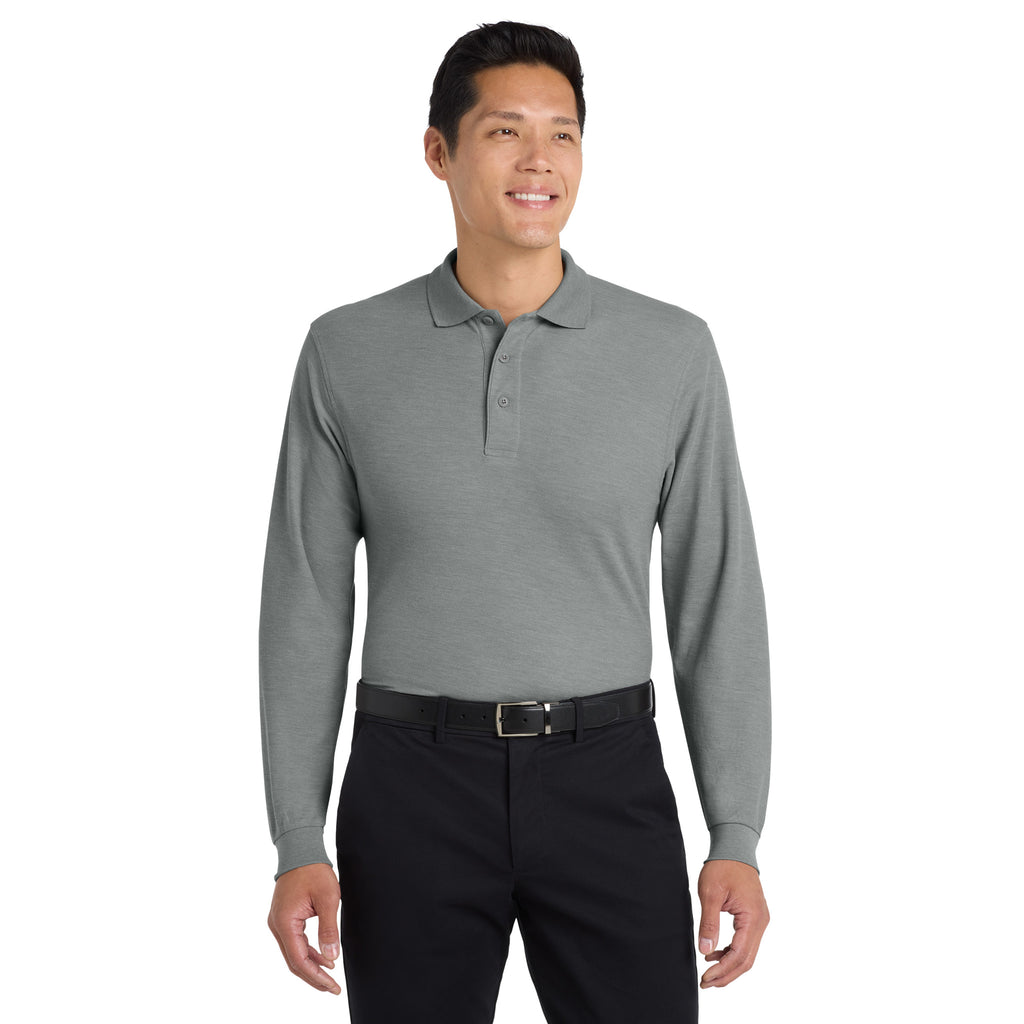 Port Authority K500LS Silk Touch Long Sleeve Polo | Custom Logo Print