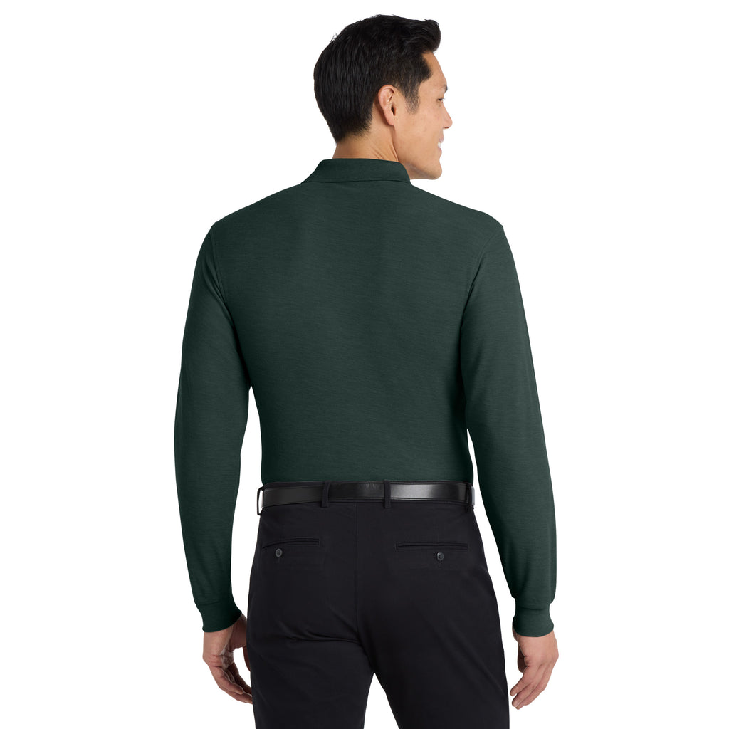 Port Authority K500LS Silk Touch Long Sleeve Polo | Custom Logo Print