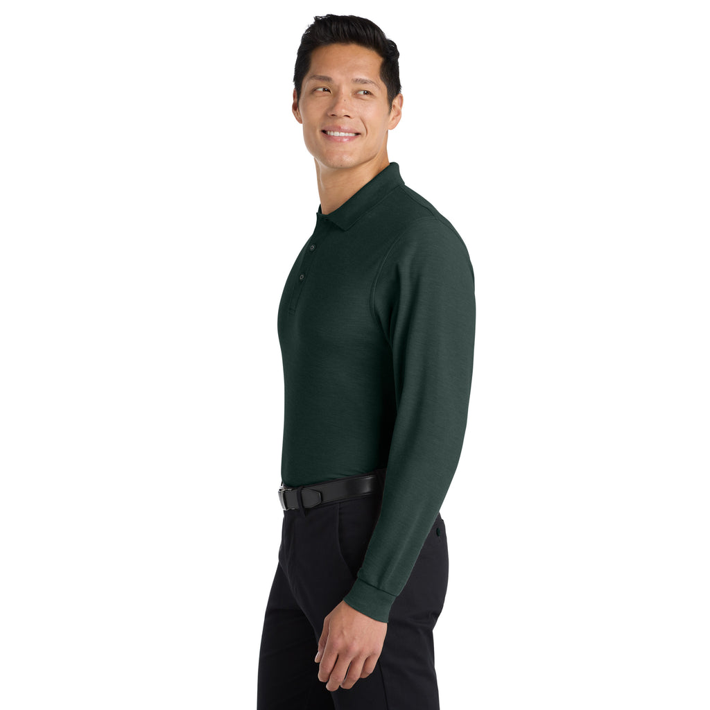 Port Authority K500LS Silk Touch Long Sleeve Polo | Custom Logo Print