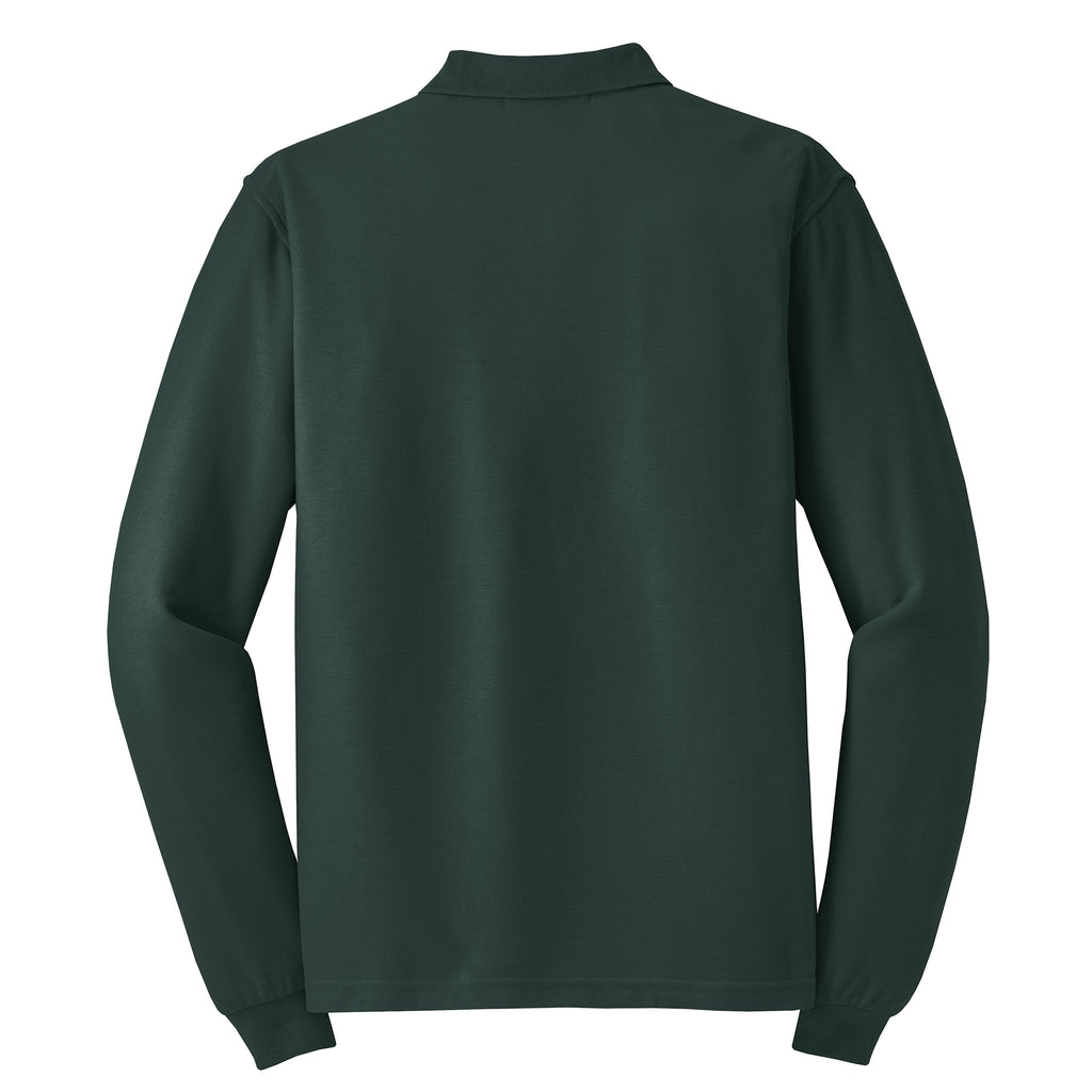 Port Authority K500LS Silk Touch Long Sleeve Polo | Custom Logo Print