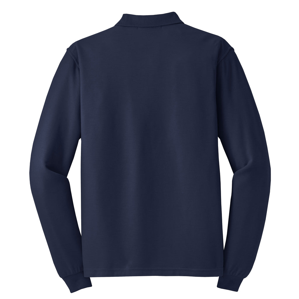 Port Authority K500LS Silk Touch Long Sleeve Polo | Custom Logo Print