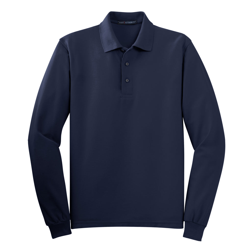 Port Authority K500LS Silk Touch Long Sleeve Polo | Custom Logo Print