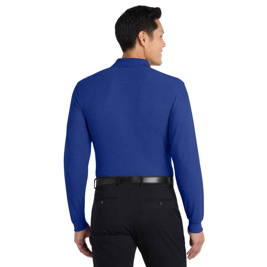 Port Authority K500LS Silk Touch Long Sleeve Polo | Custom Logo Print