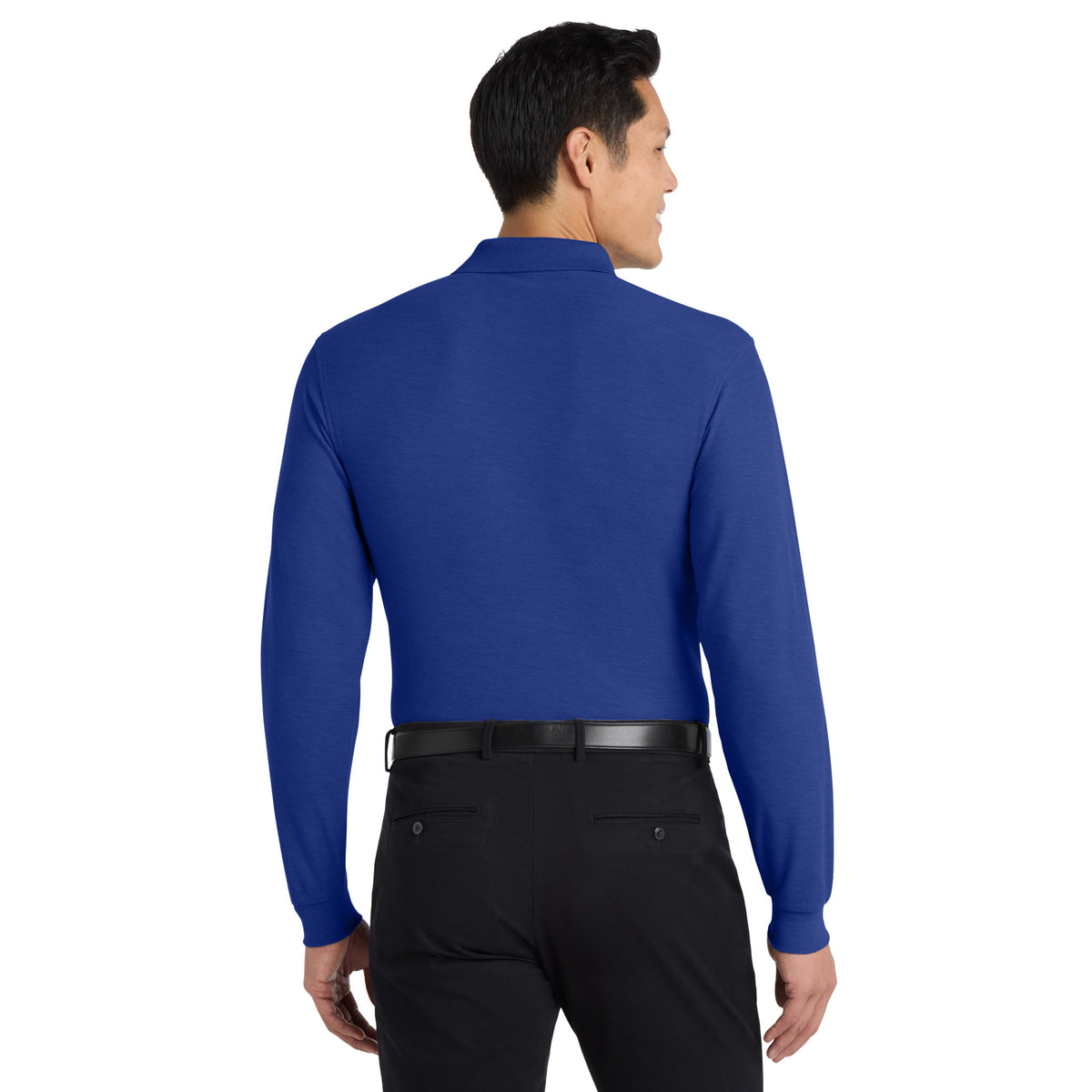 Port Authority K500LS Silk Touch Long Sleeve Polo | Custom Logo Print