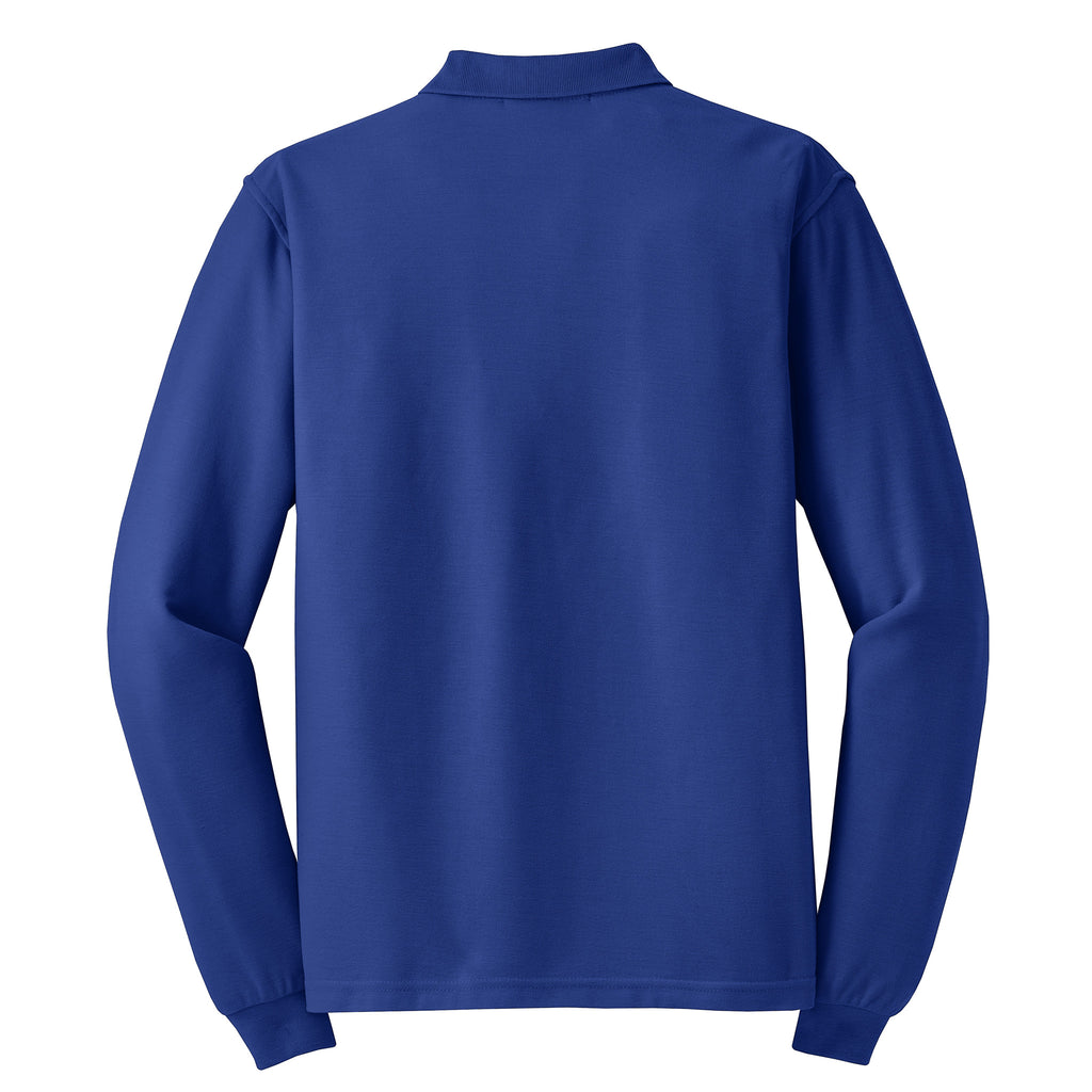 Port Authority K500LS Silk Touch Long Sleeve Polo | Custom Logo Print