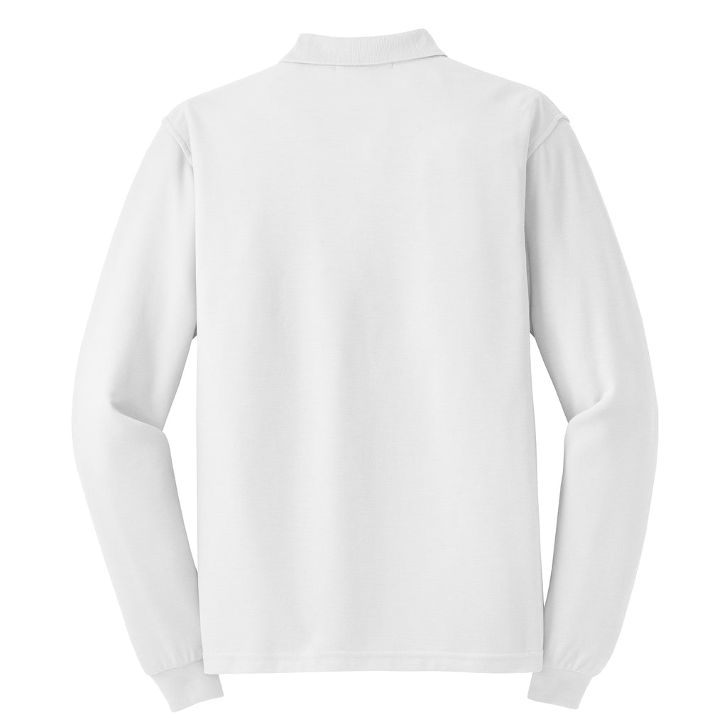 Port Authority K500LS Silk Touch Long Sleeve Polo | Custom Logo Print