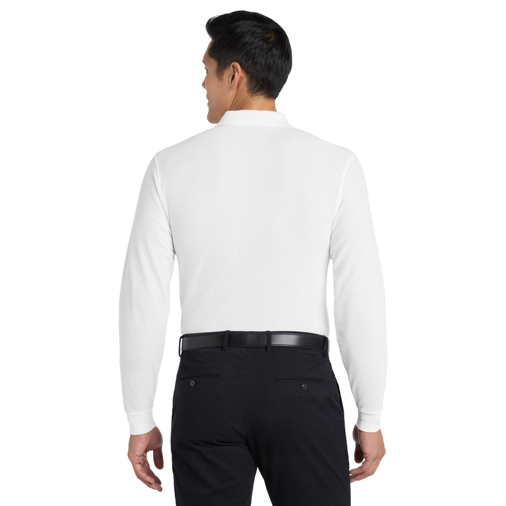 Port Authority K500LS Silk Touch Long Sleeve Polo | Custom Logo Print