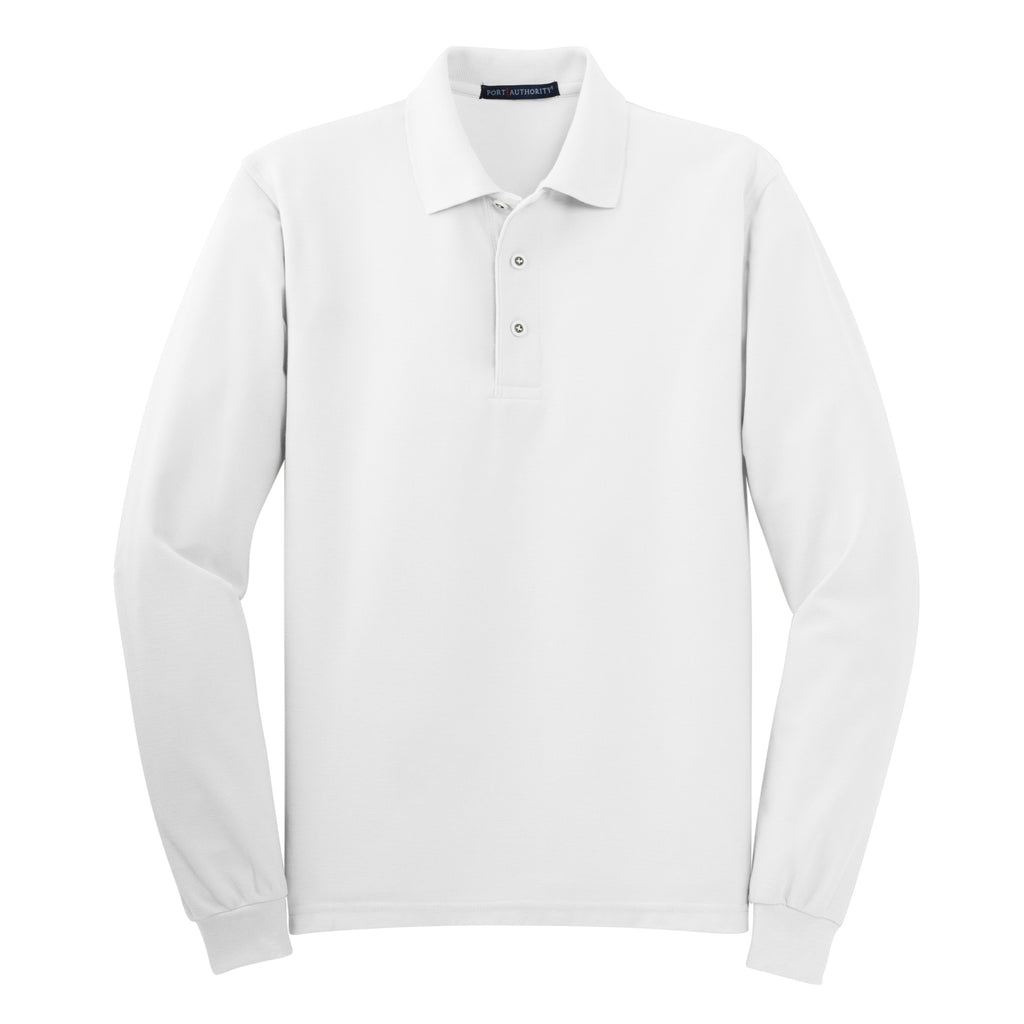 Port Authority K500LS Silk Touch Long Sleeve Polo | Custom Logo Print