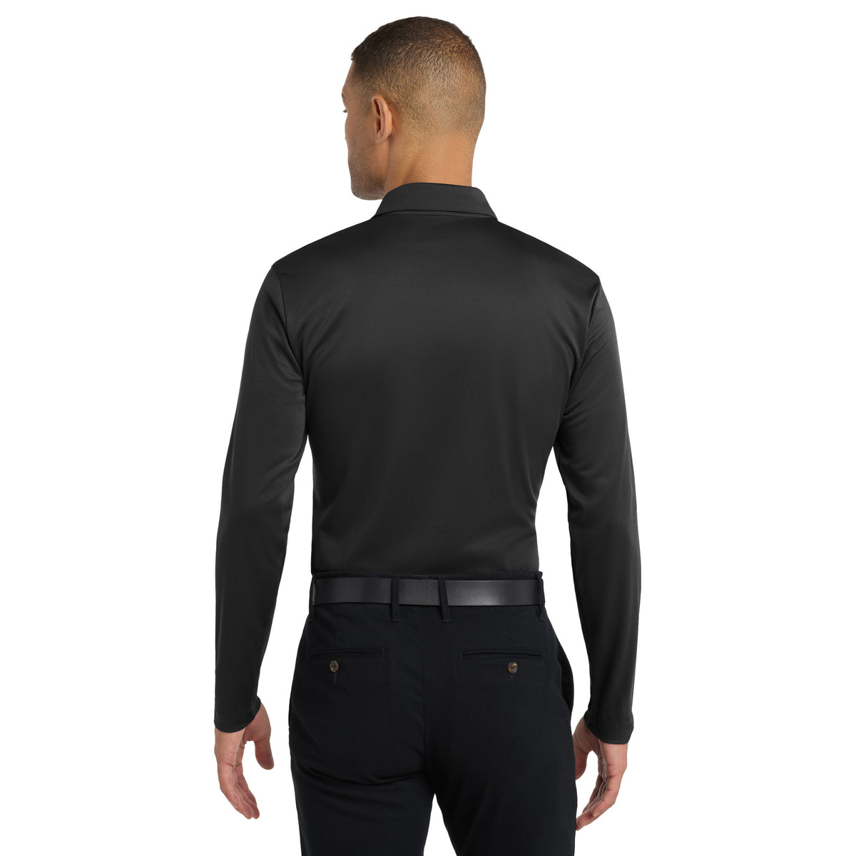 Port Authority K540LS Silk Touch Performance Long Sleeve Polo | Custom Logo Print
