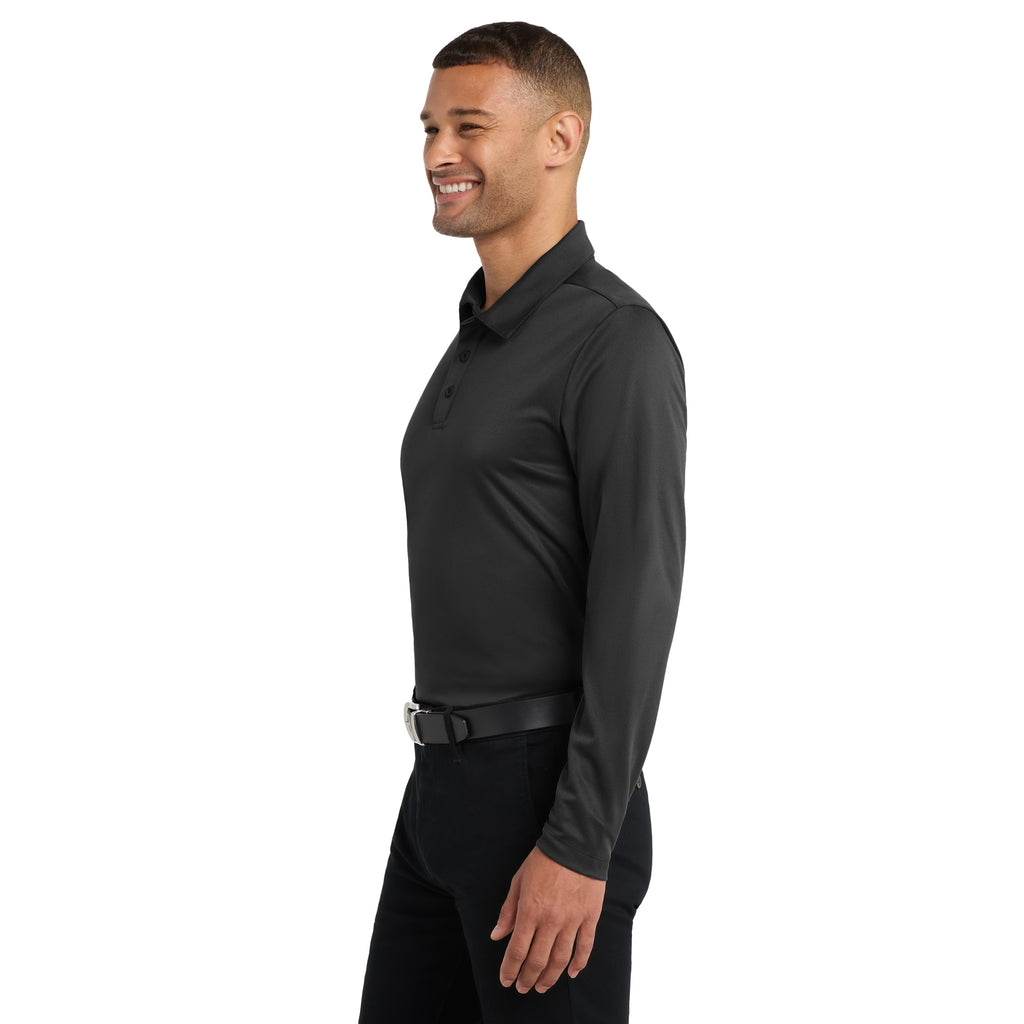 Port Authority K540LS Silk Touch Performance Long Sleeve Polo | Custom Logo Print