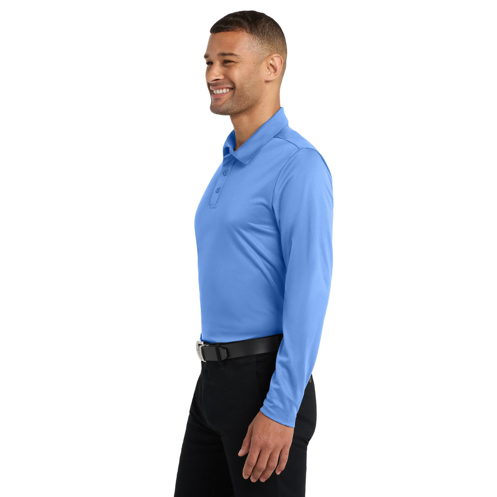 Port Authority K540LS Silk Touch Performance Long Sleeve Polo | Custom Logo Print
