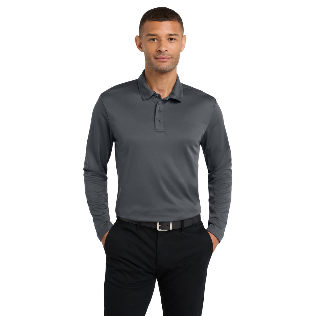 Port Authority K540LS Silk Touch Performance Long Sleeve Polo | Custom Logo Print