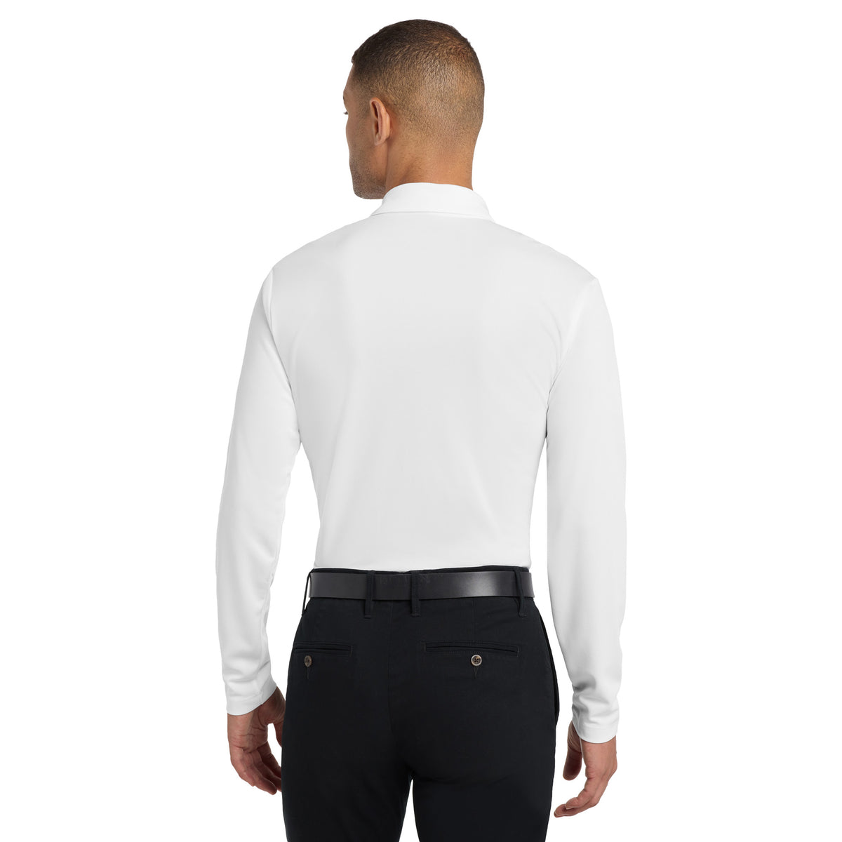Port Authority K540LS Silk Touch Performance Long Sleeve Polo | Custom Logo Print