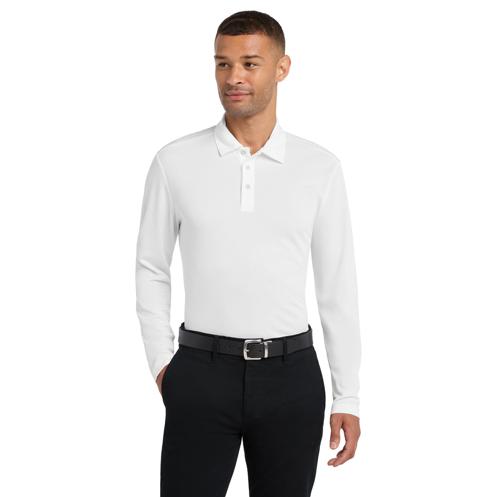 Port Authority K540LS Silk Touch Performance Long Sleeve Polo | Custom Logo Print