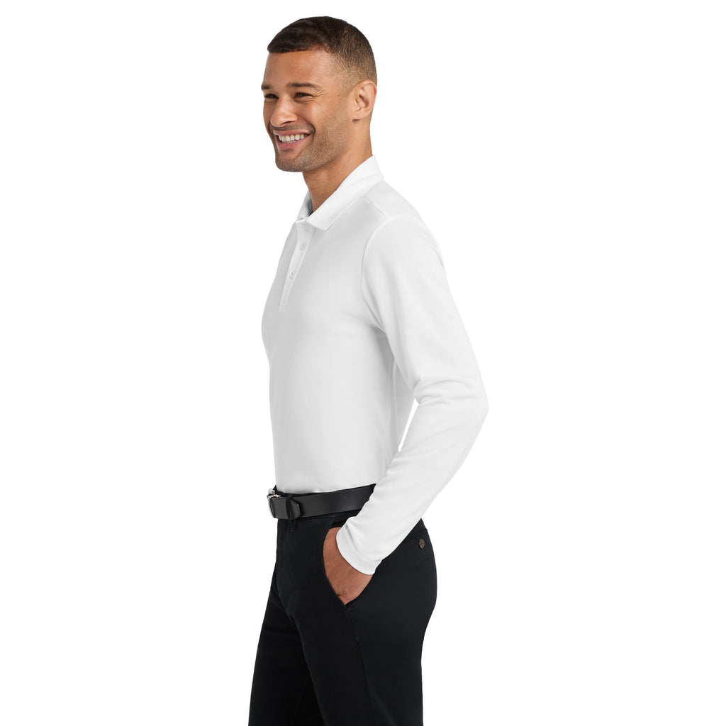 Port Authority K540LS Silk Touch Performance Long Sleeve Polo | Custom Logo Print