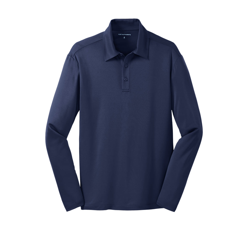 Port Authority K540LS Silk Touch Performance Long Sleeve Polo | Custom Logo Print