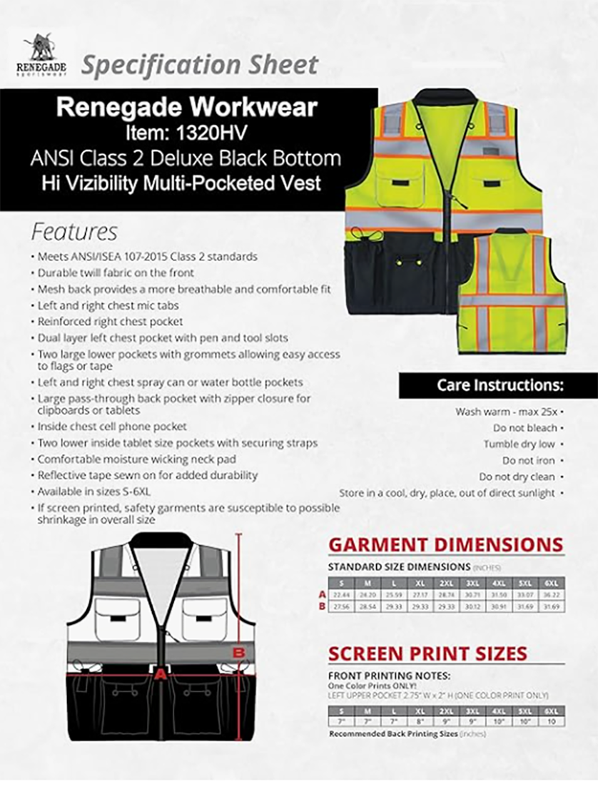 Hi-Viz Mesh Vest Neon